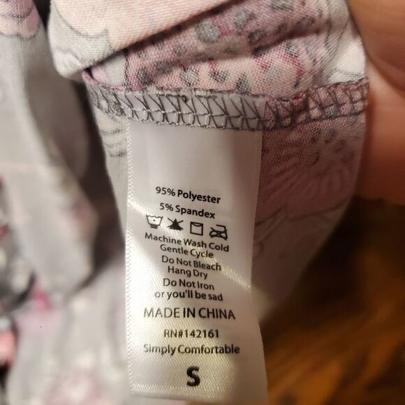 NWT lularoe grey floral dress sz small - Picture 3 of 3